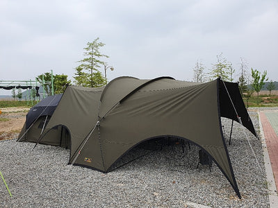 シェルタープ　綿タープ　コットンタープ　タープ　綿テント　キャンピングカン　大型タープ　大型テント