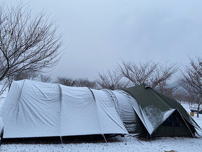 オークベル　　綿テント　コットンテント　綿テント　キャンピングカン　冬キャンプ　グループテント　拡張テント　大型テント　ファミリーキャンプ  テント雪