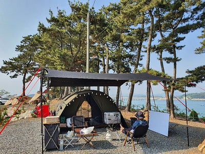 オークドーム　綿テント　コットンテント　綿テント　キャンピングカン　大型テント　ファミリーキャンプ